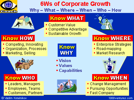 6Ws of Corporate Sustainable Growth and Business Success