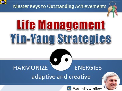 Life Management Harmony Yin and Yang balanced strategies