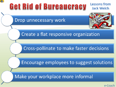 How To Eliminate Bureaucacy 5 strategies example GE