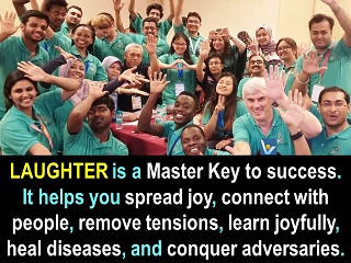 Laughter is a master key to success Vadim Kotelnikov inspirational quotes